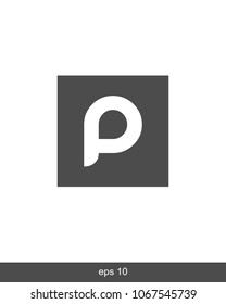P Letter Icon Vector Logo Template