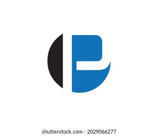 P Letter Initial Logo Design Template.