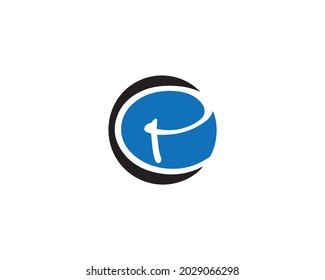 P Letter Initial Logo Design Template.