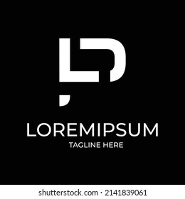 Logotipo P Letter Linked Luxury Premium