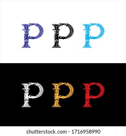 P letter logo abstract design