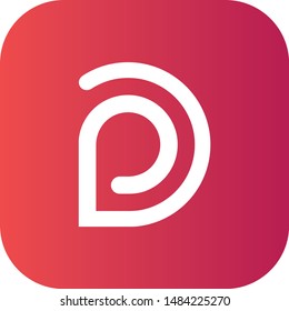 P letter logo, abstract flat icon vector design. Great for mobile app, web design, print materials, etc.