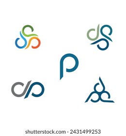 P Letter Logo Business professional logo template