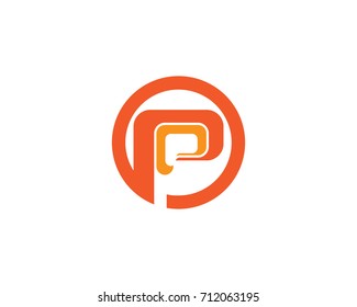 P Letter Logo Business Template Vector Stock Vector (Royalty Free ...