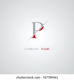 P  letter Logo business template vector icon.