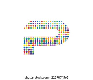 Plantilla de vector de diseño creativo del logotipo de la letra P