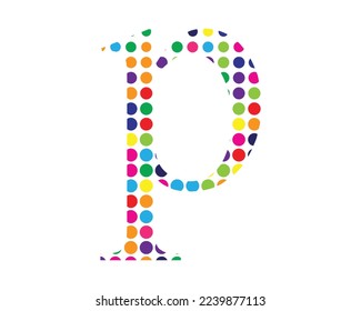 p letter logo creative design vector template