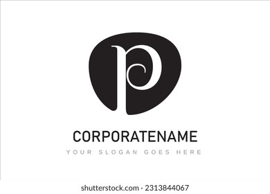 P letter logo design for business
