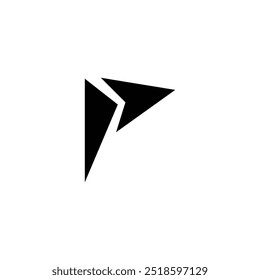 Concepto de diseño de logotipo de letra P
