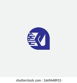 Diseño del logotipo de la letra P y signo creativo