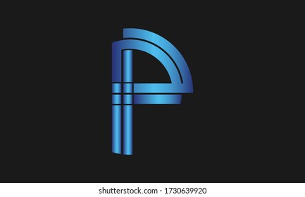 P P Letter Logo Design with Creative Modern Trendy Typography and monogram logo. Initial letter P P logo.