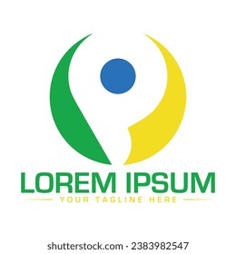 Diseño de logotipo de carta P Diseño de logotipo creativo y moderno