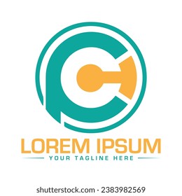 Diseño de logotipo de carta P Diseño de logotipo creativo y moderno