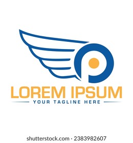 Diseño de logotipo de carta P Diseño de logotipo creativo y moderno