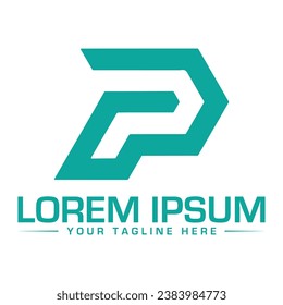 Diseño de logotipo de carta P Diseño de logotipo creativo y moderno