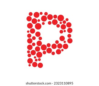 elemento de diseño de logotipo de letra P