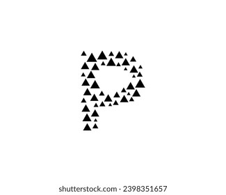 P letter logo design element