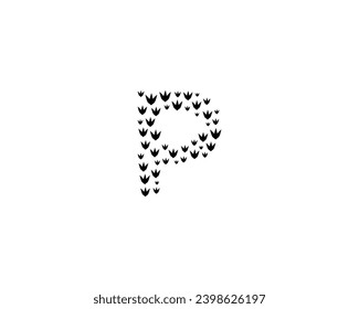 elemento de diseño de logotipo de letra P