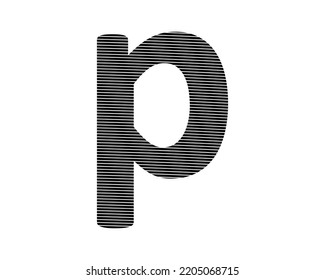 p letter logo design elements