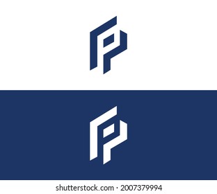 p Letter Logo design eps 