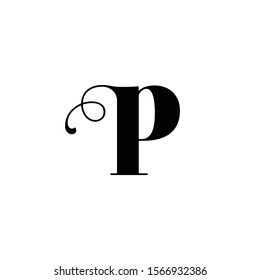 P letter logo design for fashion and beauty and spa company. P letter vector icon.