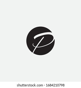  P LETTER LOGO DESIGN AND MINIMALIST SIGN