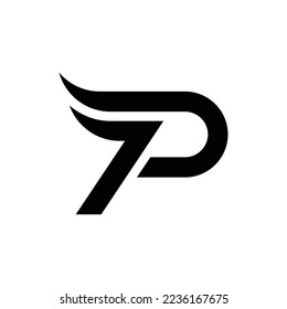 P letter logo design, P monogram logo, P initials icon, letter P symbol vector