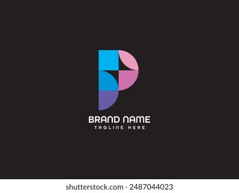 P Letter Logo Design Monogram