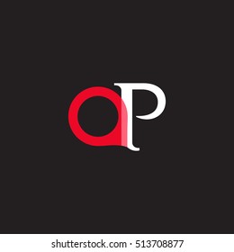 A & P Letter logo Design rounded vector element
