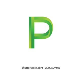P-Buchstaben Logo Design Vorlage.	