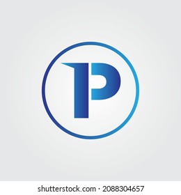 P letter logo design. Letter logo design Template.