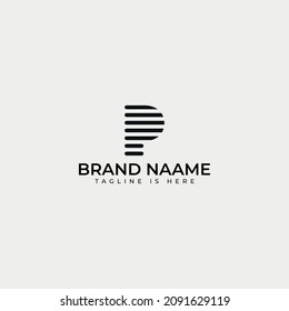 P Letter Logo Design Template