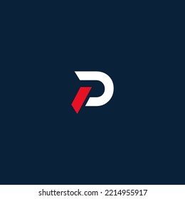 P letter logo design template elements. Modern abstract digital alphabet letter logo. Vector illustration.