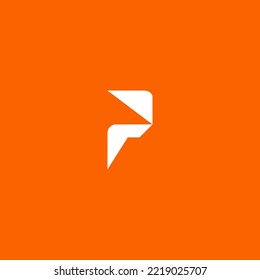 Elementos de plantilla de diseño de logotipo de letra P. Logo de la letra digital abstracta moderna. Ilustración vectorial.