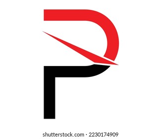 p letter logo design template