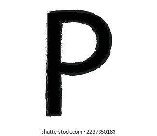 p letter logo design template