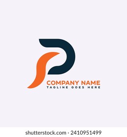 P letter logo design template elements. Modern abstract digital alphabet letter logo. Vector illustration.