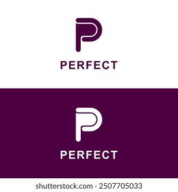 P letter logo design template elements. Modern abstract digital alphabet letter logo. Vector illustration.
