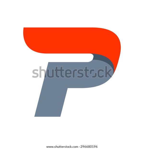 P letter logo design template. Fast speed vector
unusual letter. Vector design template elements for your
application or company.