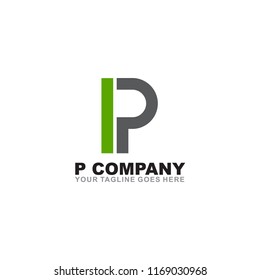 P letter logo design vector template