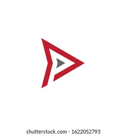 P letter logo design vector  template