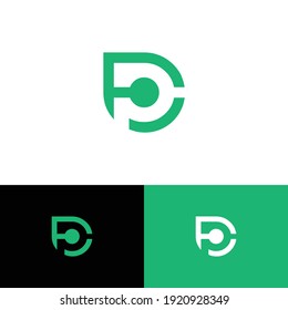 vector de diseño de logotipo de letra P