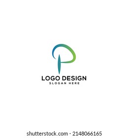 P letter logo design vector illustration