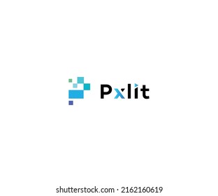 Plantilla vectorial de diseño de logotipo de letra P	