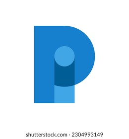 P i letter logo design vector.