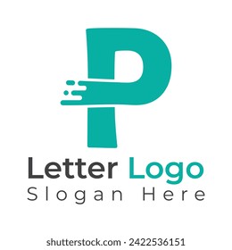 P letter logo design vector template free. Creative minimal symbol icon