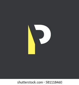 P Letter logo design vector element