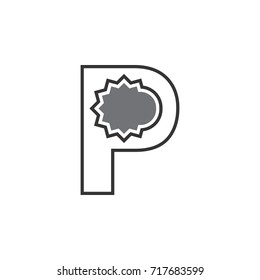 P letter logo design vector