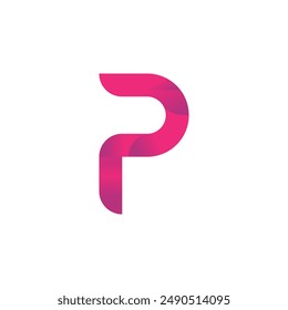 P-Buchstabe Logo Farbverlauf Logo Vektorgrafik Logo