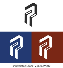 Logo de la letra P. Logo del icono P.